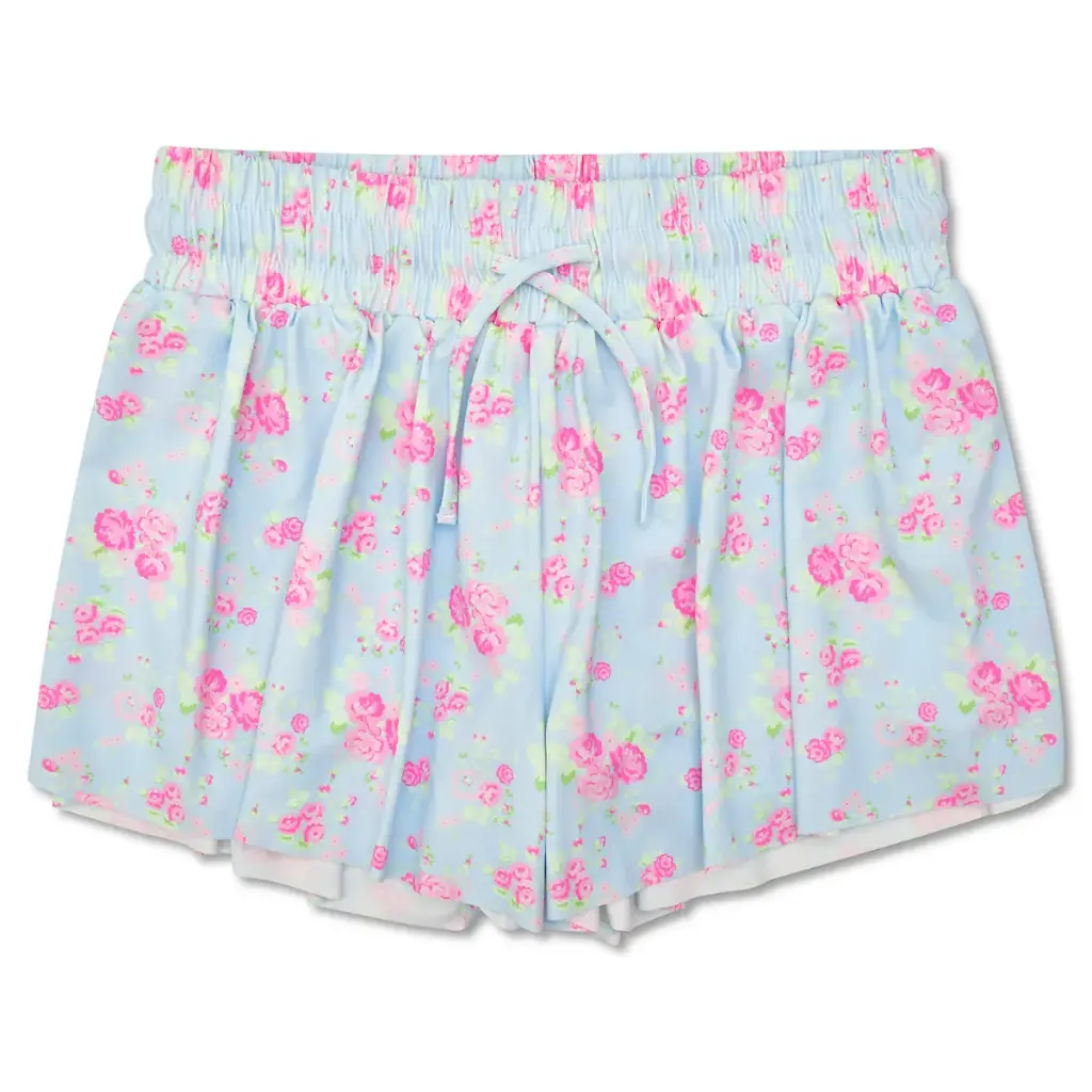 Floral White Ditsy Flyaway Shorts main image 1